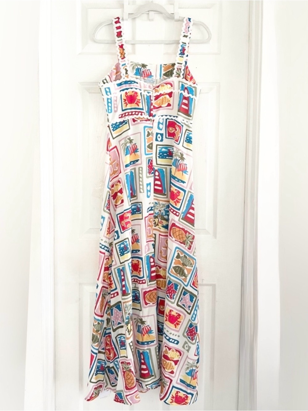 Commense Graffiti Print Sleeveless Long Dress - Picture 9 of 12
